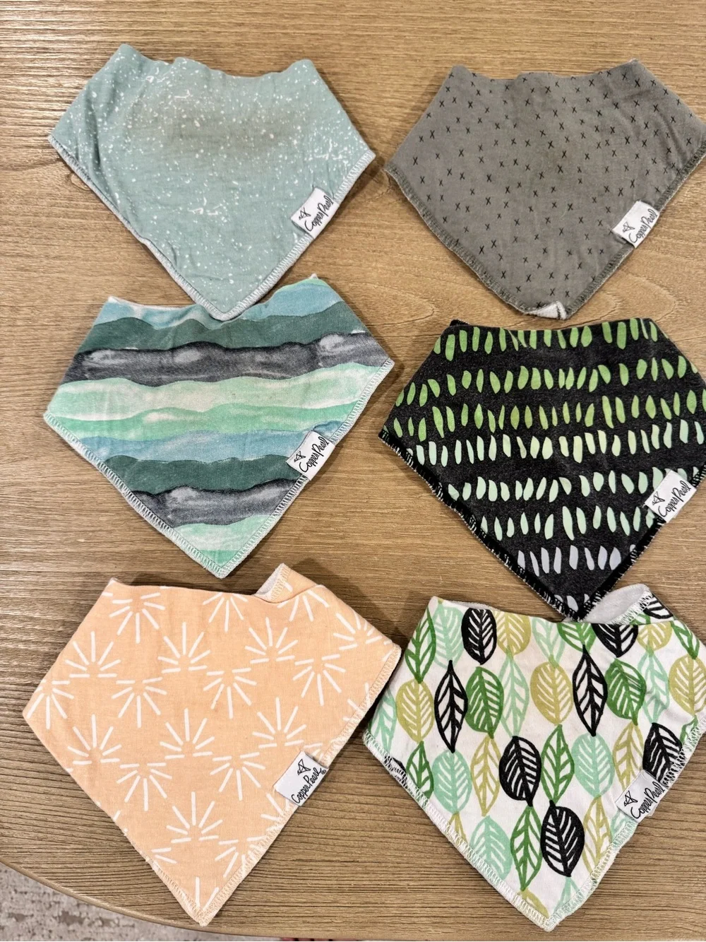 Copper Pearl Bandana Bibs & Burp Cloth